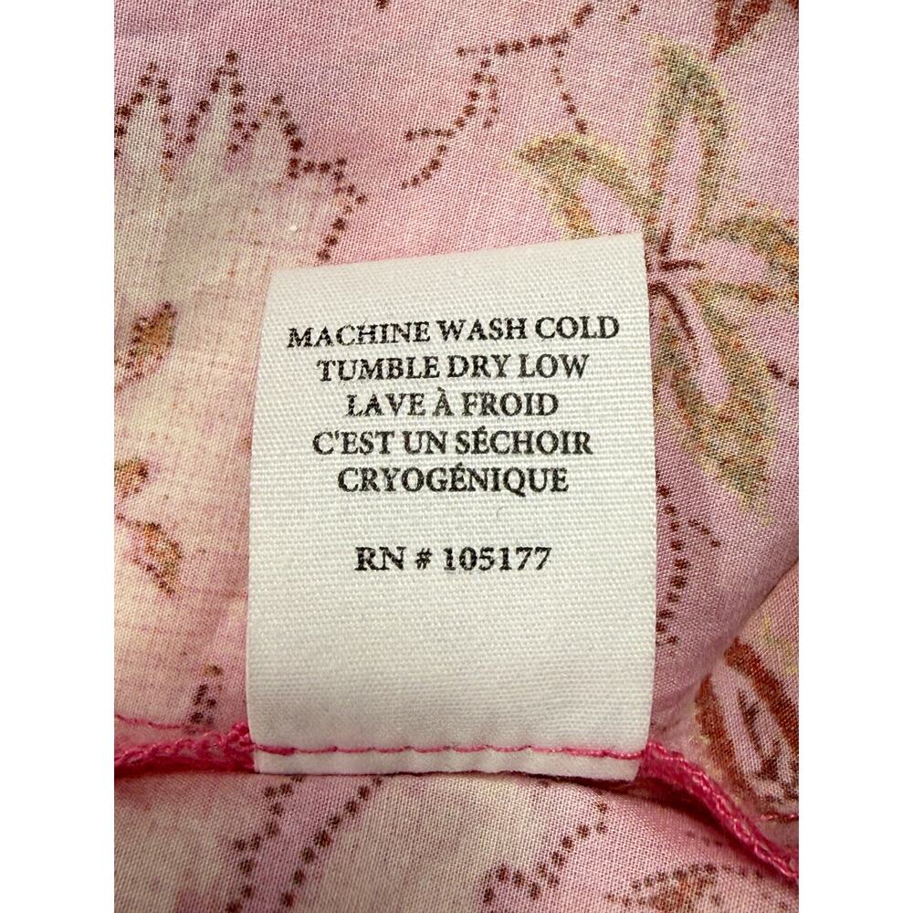 Ulla Johnson Leilani Dress Sz 8 100% cotton pink & gold floral print pockets - Picture 13 of 15